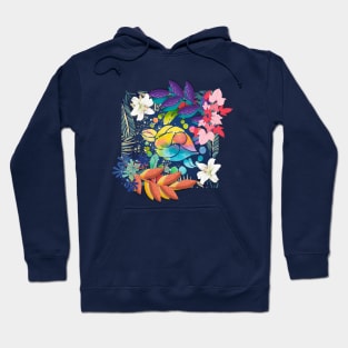 Serenade of Chromatic Petals Hoodie